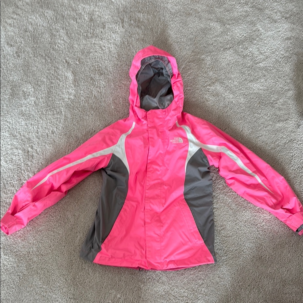 The North Face Kids' Pink and Gray Jacket